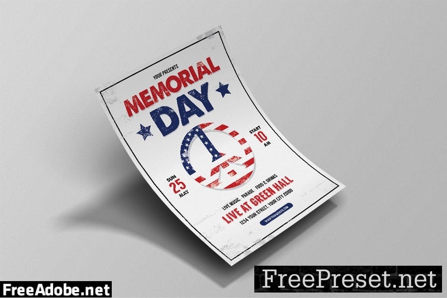 Memorial Day Flyer NSJJ778