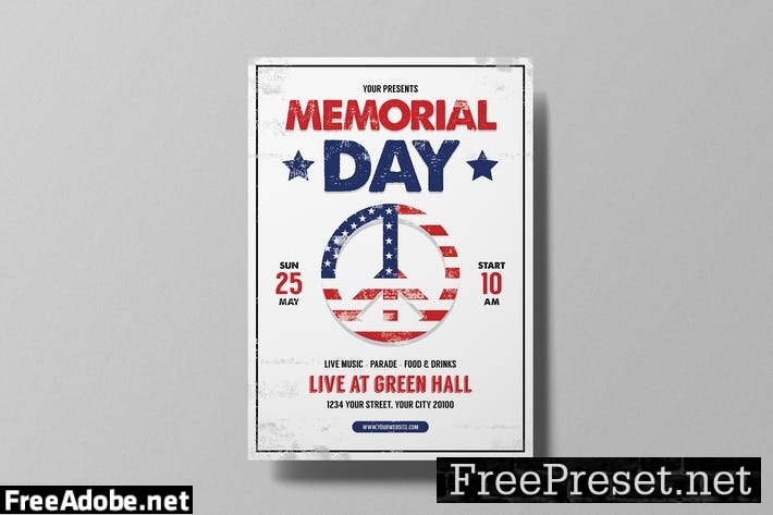 Memorial Day Flyer NSJJ778