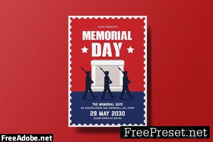 Memorial Day Flyer VQ8W68W