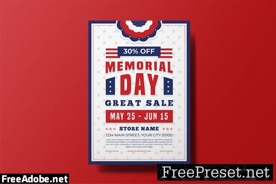 Memorial Day Sale Flyer 7TXFF83