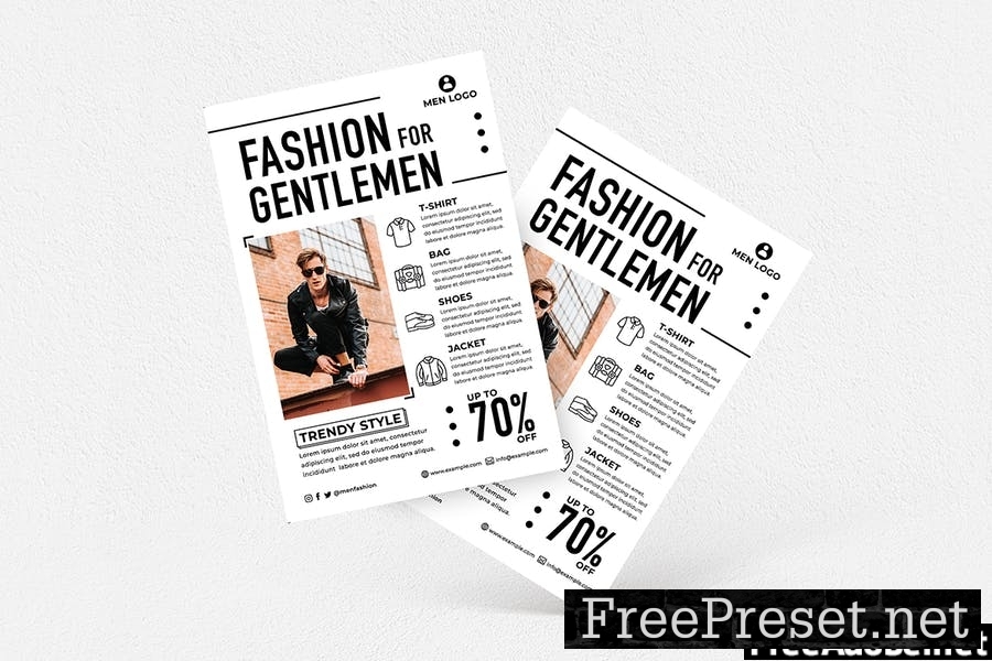 Men Fashion #01 Print Templates Pack