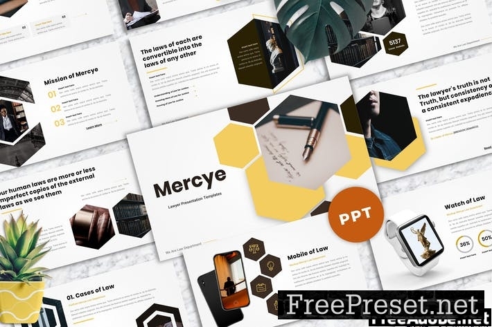 Mercye - Lawyer Powerpoint Templates K552KP4