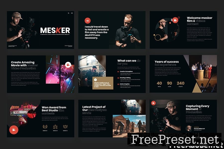 MESKER - Filmmakers Powerpoint Template