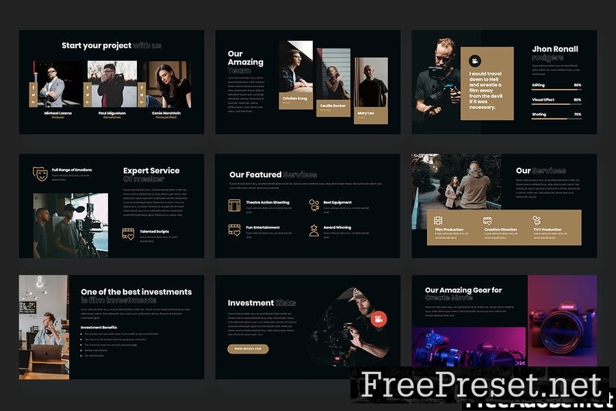 MESKER - Filmmakers Powerpoint Template