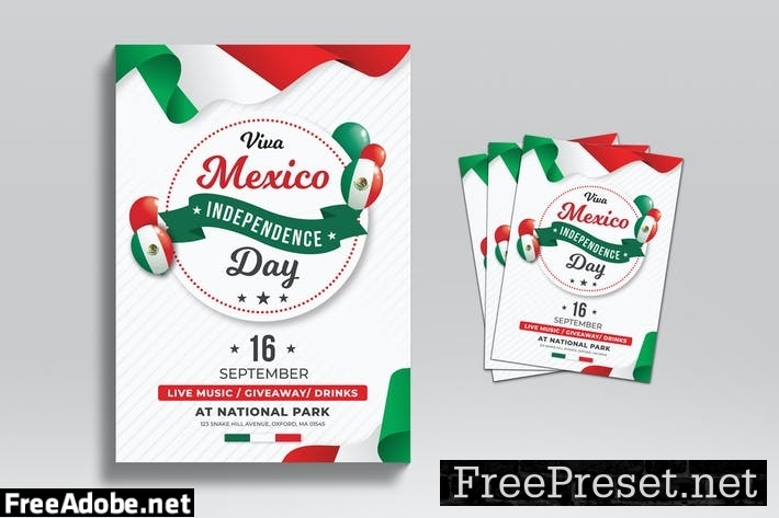 Mexican Independence Day Flyer Template NRYJ3LV