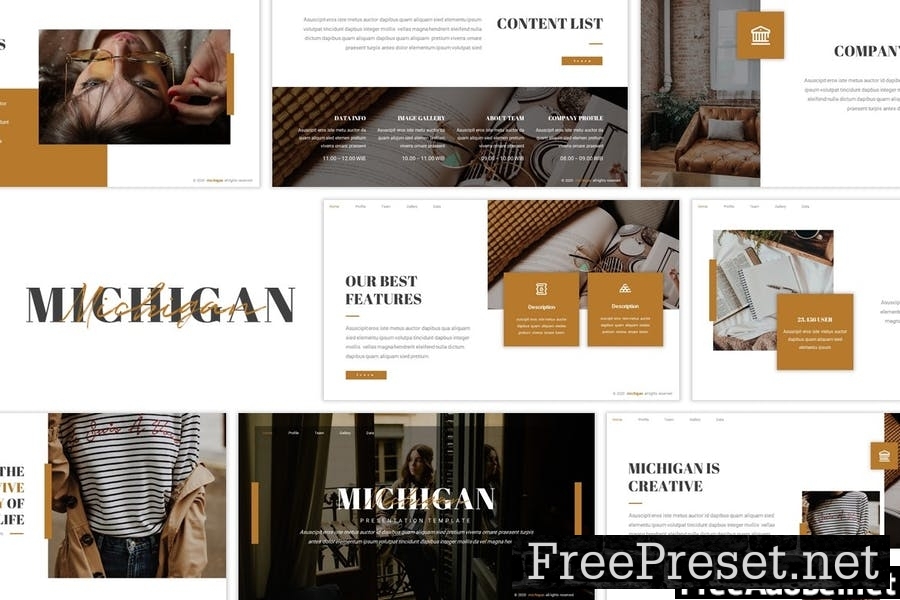 Michigan Presentation Template