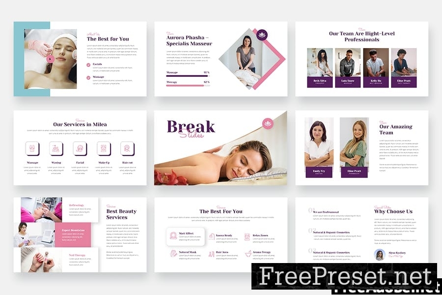 Milea - Beauty & Spa Solution Powerpoint Template