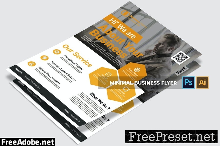 Minimal Business | Flyer S4LJLJU