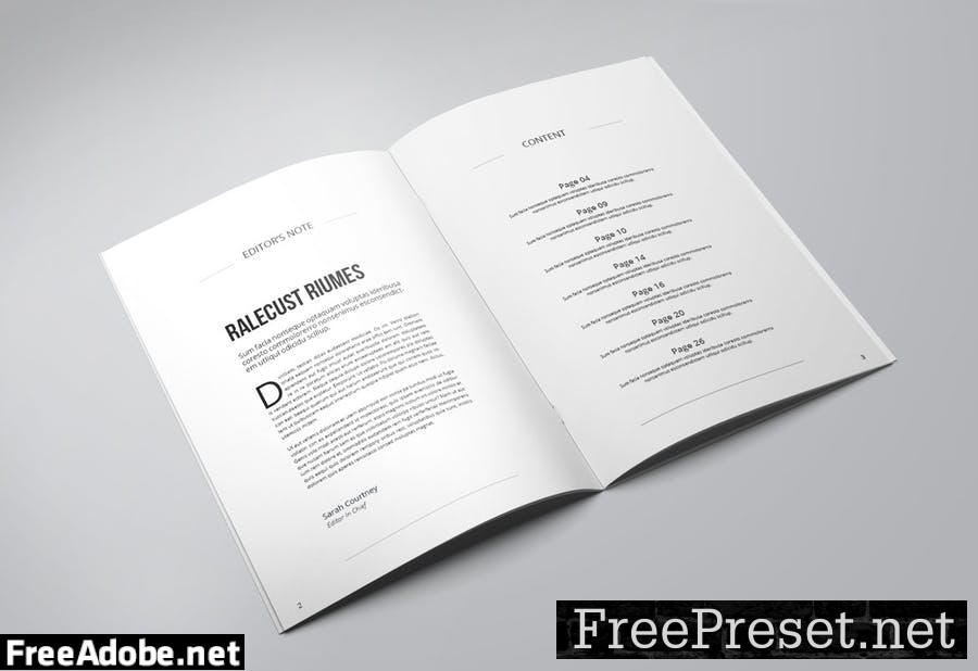 Minimal Magazine Template