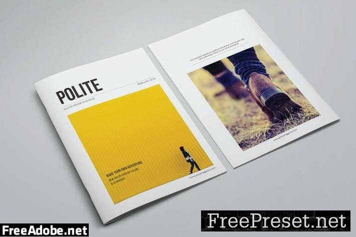 Minimal Magazine Template QKRZY6