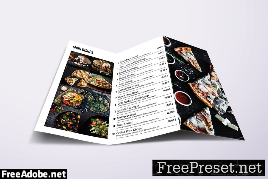 Minimal Modern Food Menu Bundle