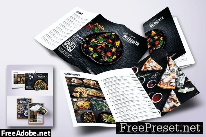 Minimal Modern Food Menu Bundle 5KARJS5