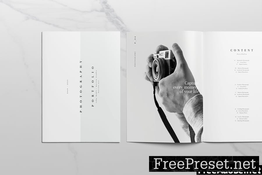 Minimal Portfolio - Creative Booklet with Resume Y9QRHEU