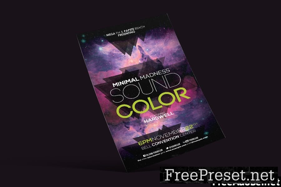 Minimal Sound Color Flyer