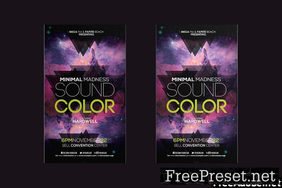 Minimal Sound Color Flyer