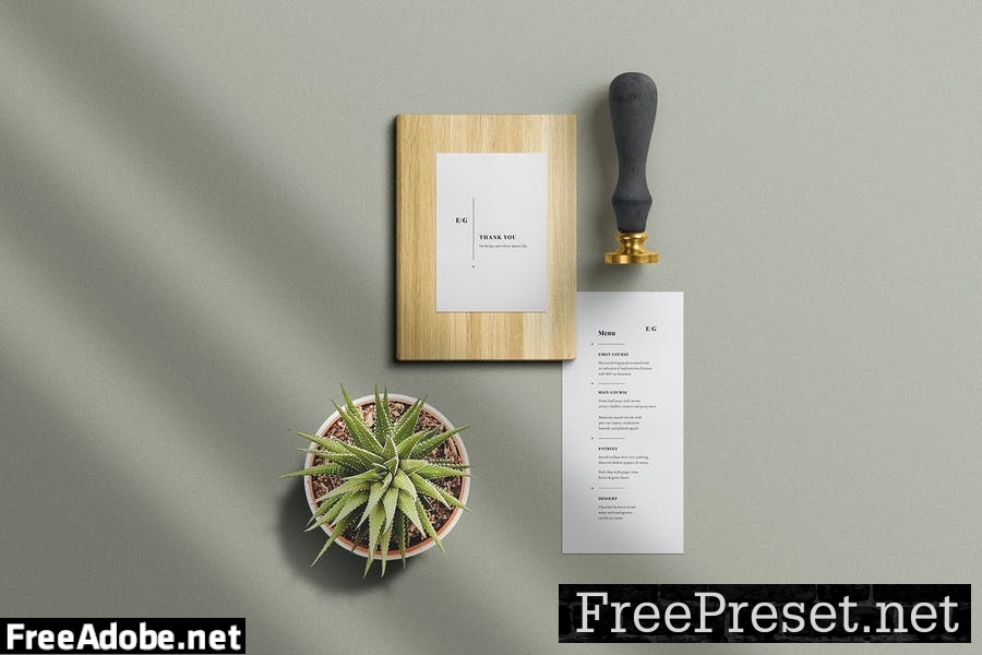 Minimal Wedding Invitation Set T9PQT7U