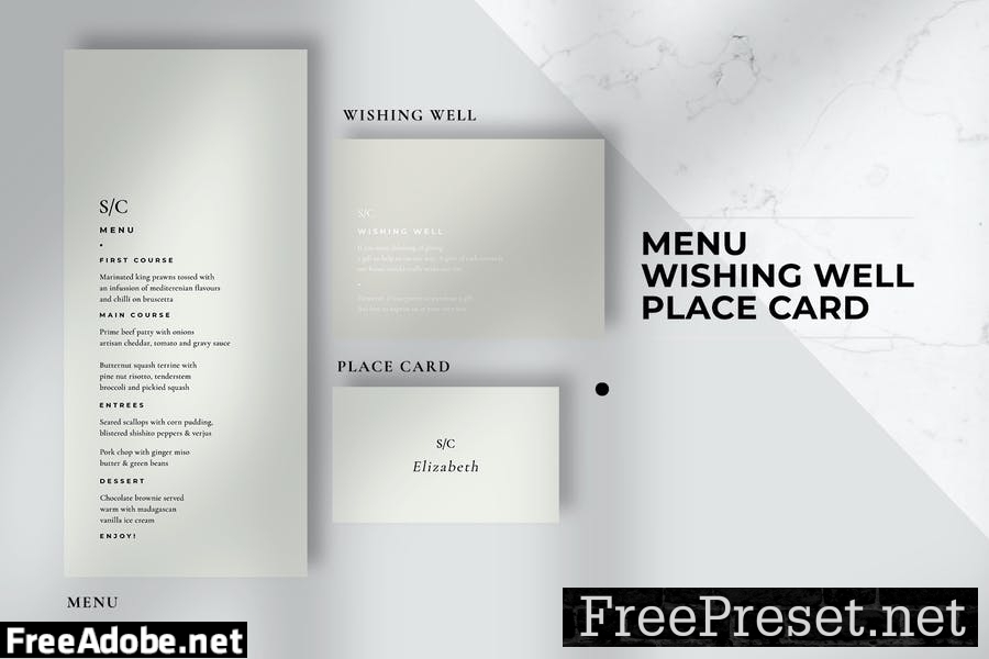 Minimal Wedding Invitation Suite 2GKNYK8