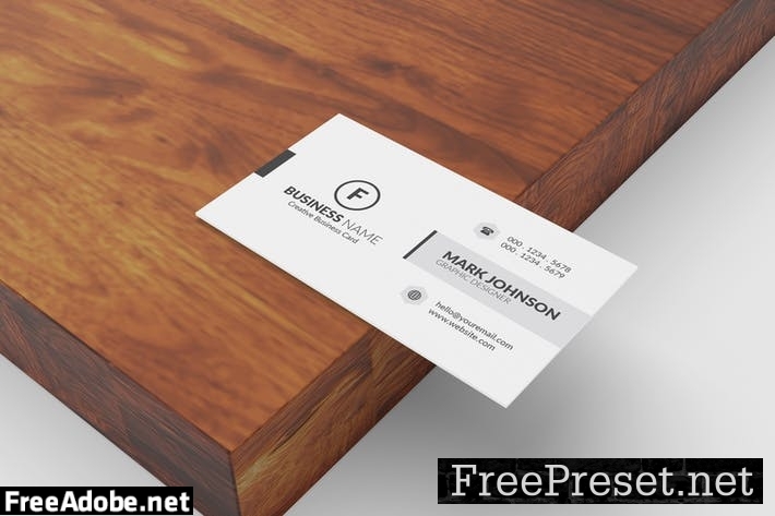 Minimalist Business Cards Mockup 3ZPMZJ9