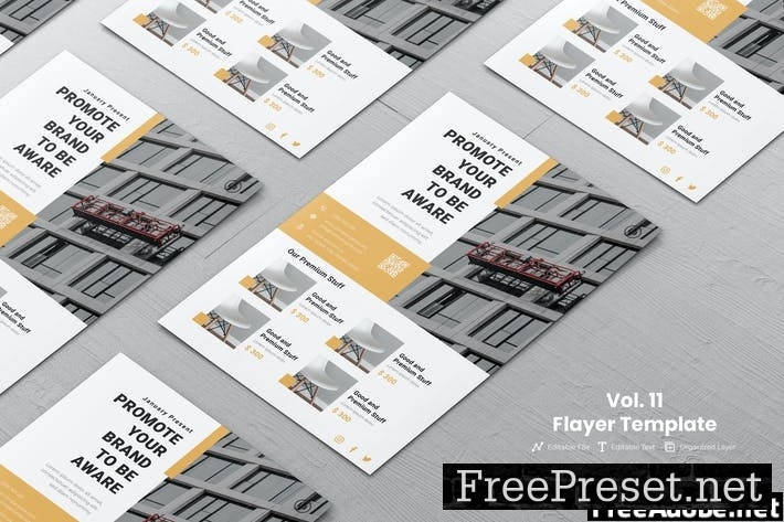 Minimalist Flyer template Vol. 11 PWXT9AE