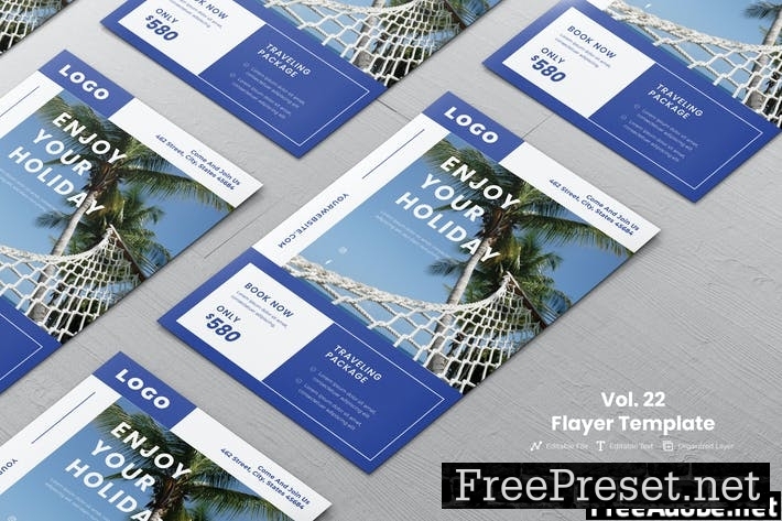 Minimalist Flyer template Vol. 22 6FKMF63