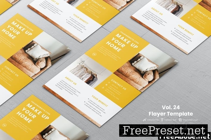 Minimalist Flyer template Vol. 24 ZJ8DQR9