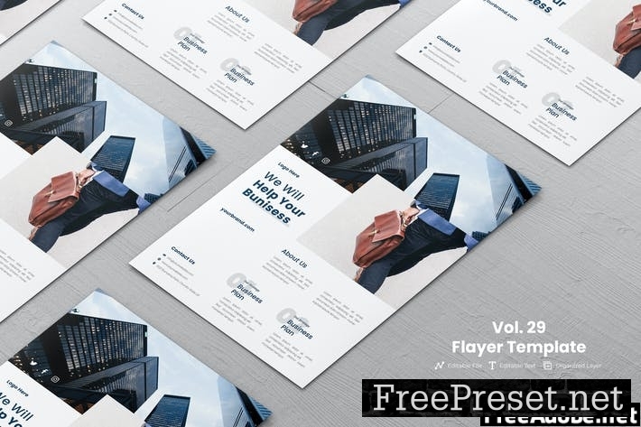 Minimalist Flyer Template Vol. 29 GXJHAXK