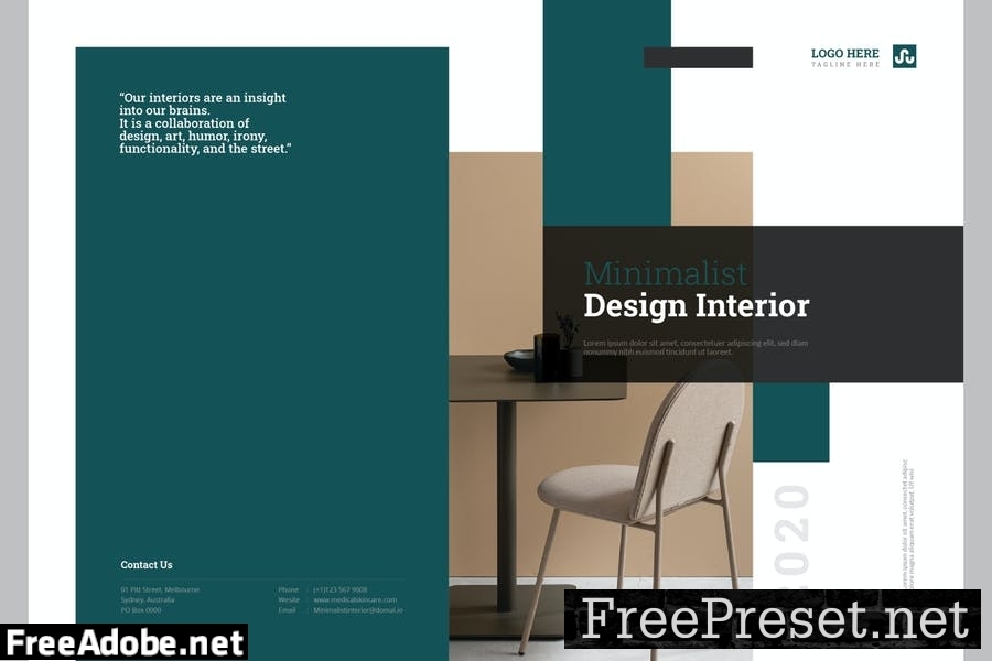 Minimalist Interior Brochure CA8D5UN