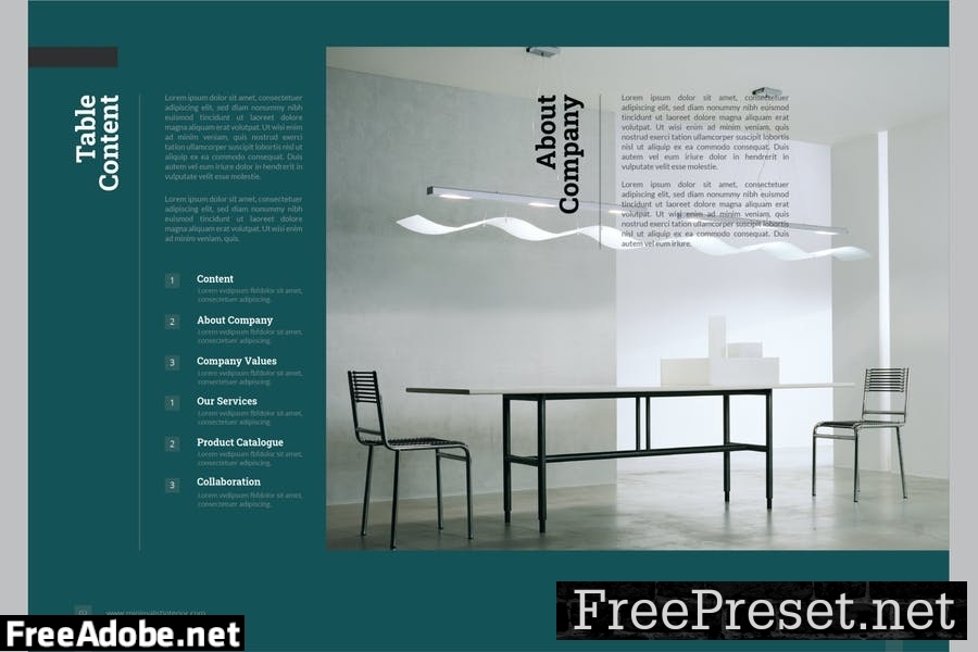 Minimalist Interior Brochure CA8D5UN