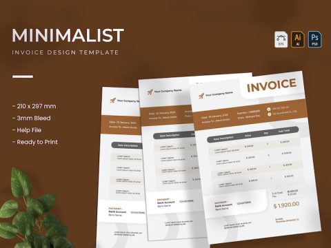 Minimalist - Invoice CH63JAE