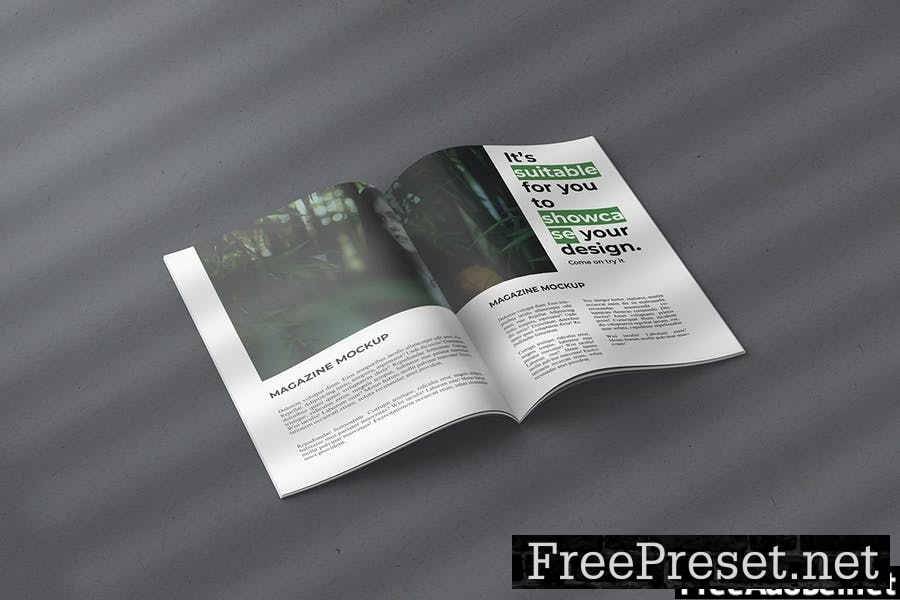 Minimalist Magazine Mockup