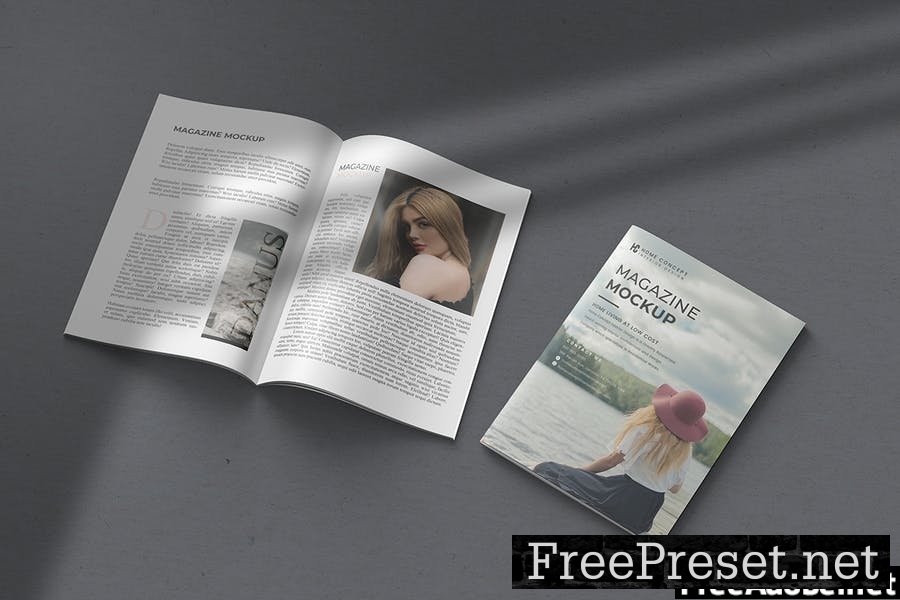 Minimalist Magazine Mockup