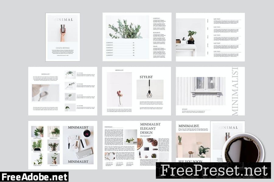 Minimalist - Magazine Template YQXLSLA