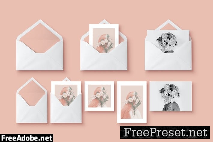 Mockup - Greeting Cards & Envelope 9LCC7F