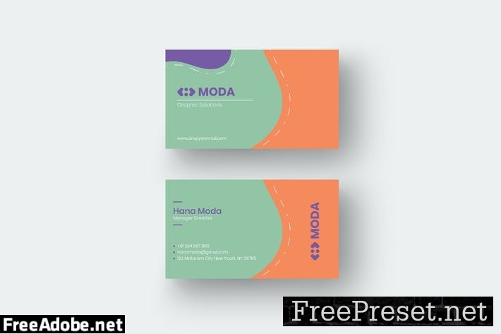 Moda Card Name Template MKJNZXU