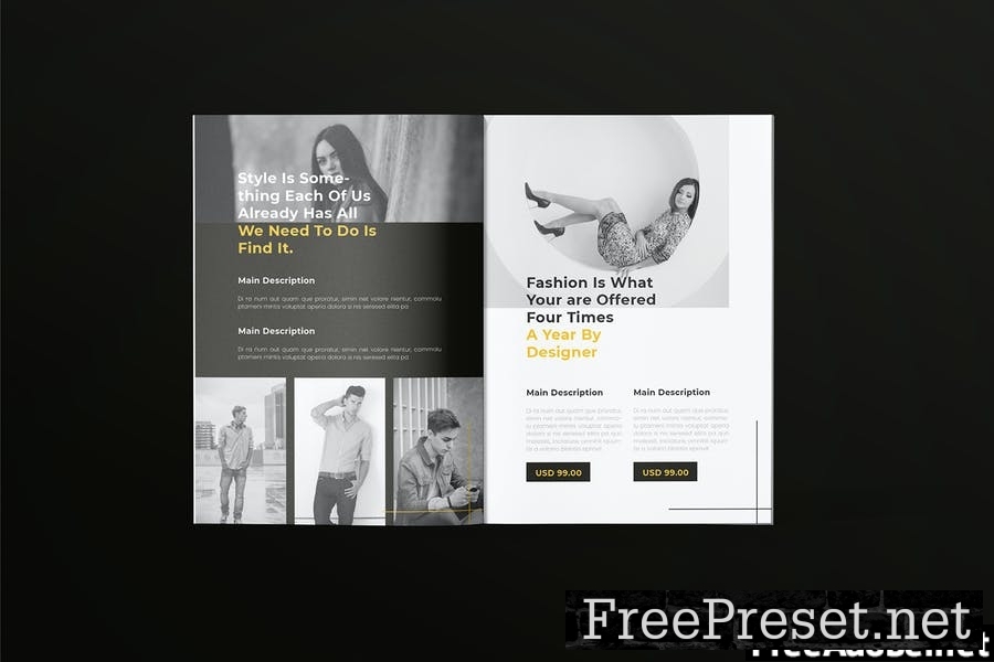 Model Fashion Trend - Brochure Template