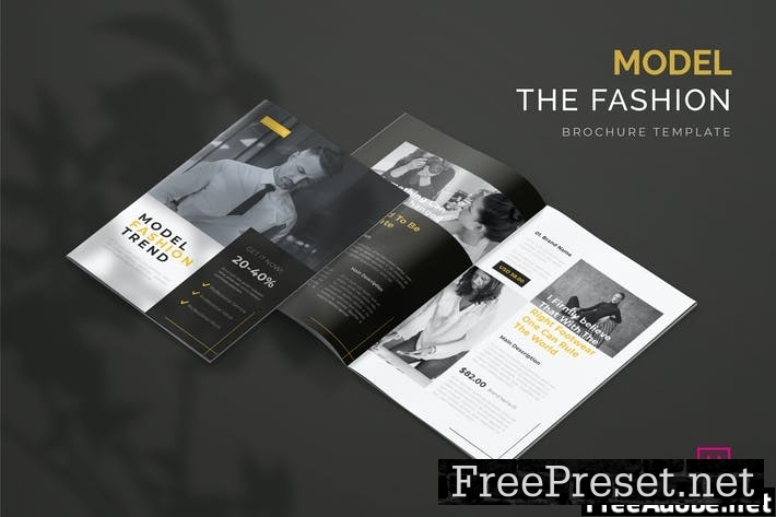 Model Fashion Trend - Brochure Template TT8EVBT