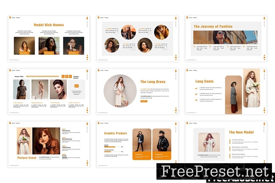 Model Outift Presentation Template