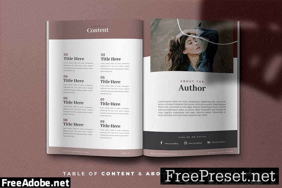 Modern Abstract Ebook Templates 83YNMWD