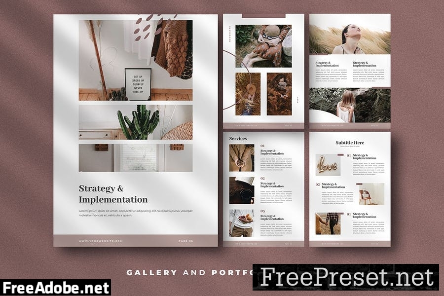 Modern Abstract Ebook Templates 83YNMWD