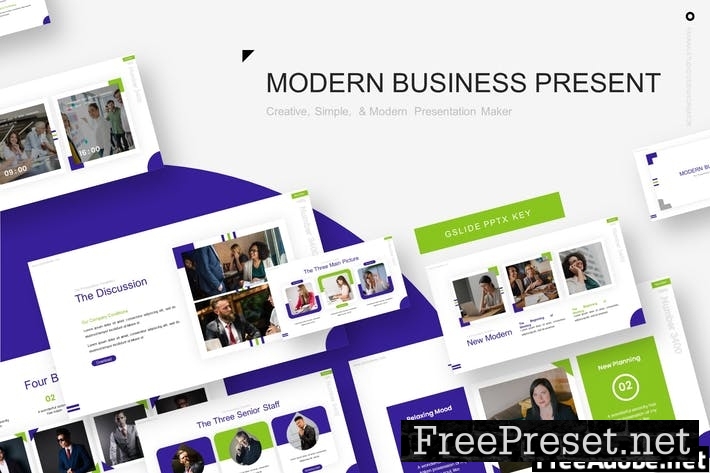 Modern Business Presentation Template 4BD6VCA