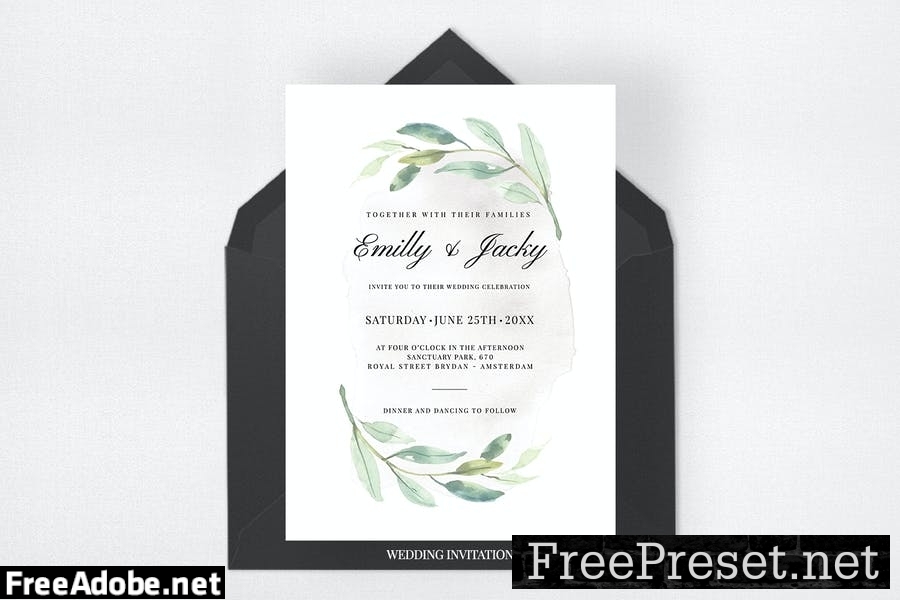 Modern Foliage Wedding Suite