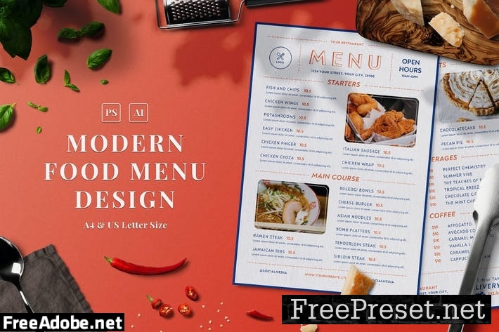 Modern Food Menu FCP365Q