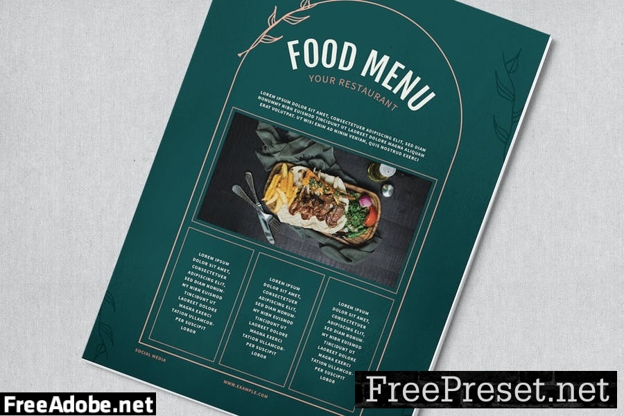 Modern Food Menu Set