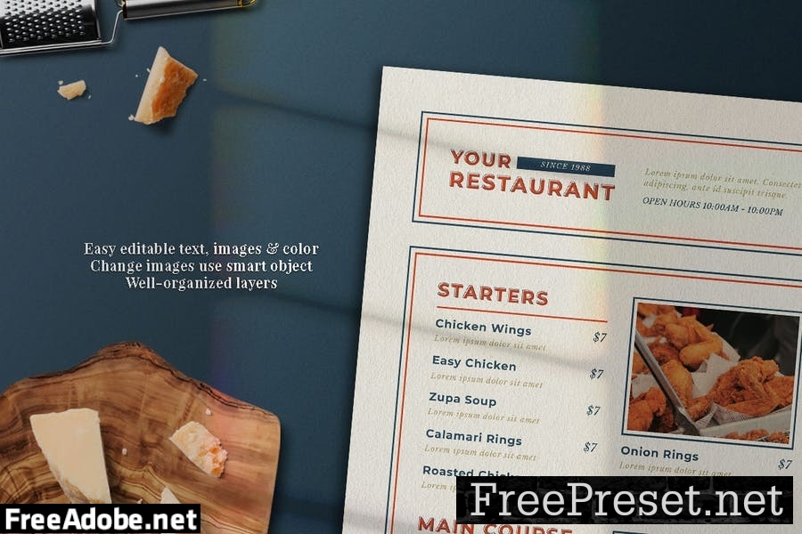 Modern Food Menu Set