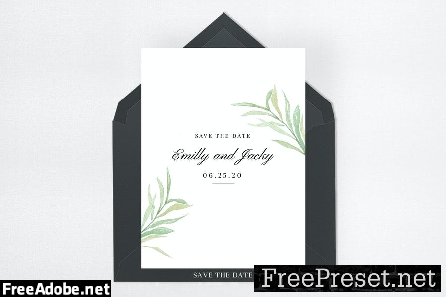 Modern Green Leaf Wedding Suite