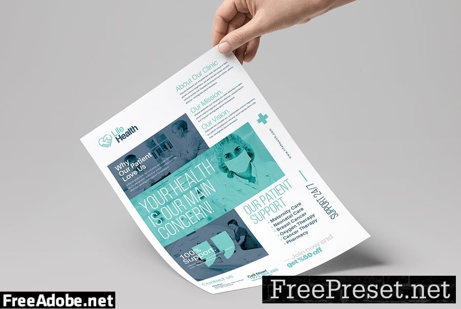 Modern Medical Flyer Templates BKA9PKU