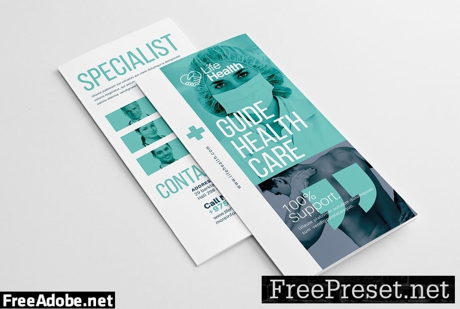 Modern Medical Trifold Brochure 6XT2GNG