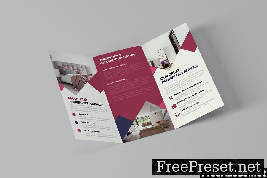 Modern Properties | Trifold Brochure