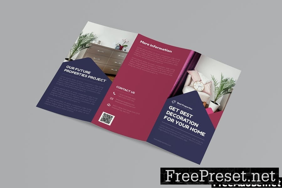 Modern Properties | Trifold Brochure