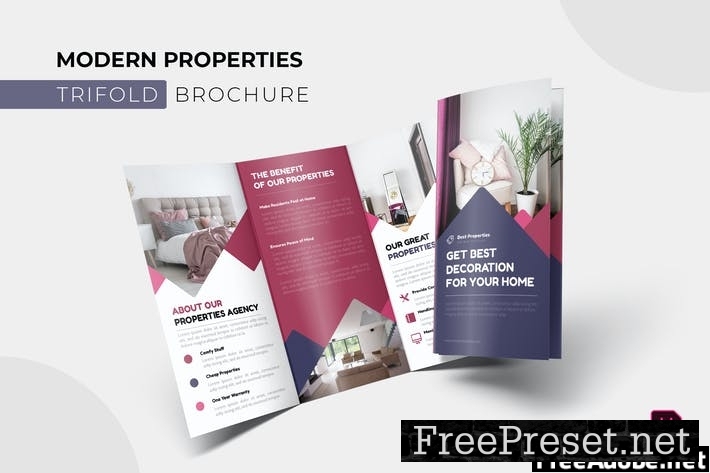 Modern Properties | Trifold Brochure 9TZTYG5